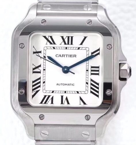 BV Factory Fake Cartier Santos WSSA0029 Whit Dial