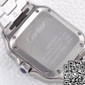BV Factory Fake Cartier Santos WSSA0029 Whit Dial