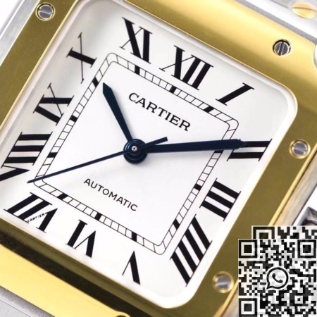 BV Factory Cartier Watch Fake Santos W2SA0016 White Dial
