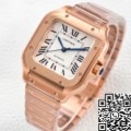 BV Factory Cartier Fake Santos WGSA0031 Rose Gold Watch