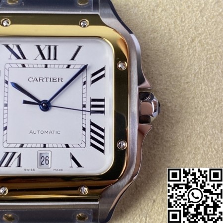 BV Factory Fake Cartier Watch De Santos W2SA0006 Golden Watch