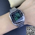 BV Factory Fake Cartier Watch Santos WSSA0062 Gradient Green