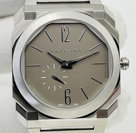 BV Factory Replica Bvlgari Octo Finissimo 103464 Silver Dial
