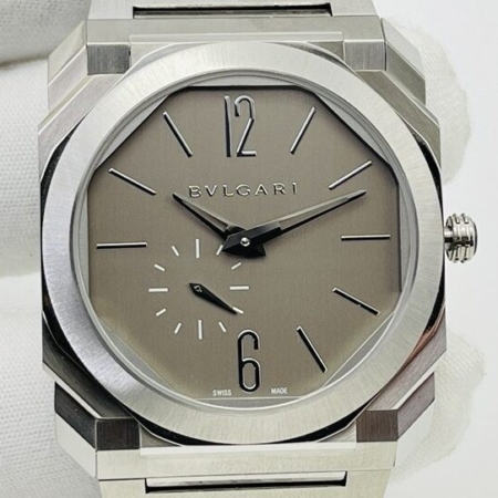 BV Factory Replica Bvlgari Octo Finissimo 103464 Silver Dial