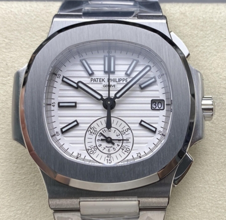 Fake Watch Patek Philippe 3K Factory Nautilus 5980 White Dial