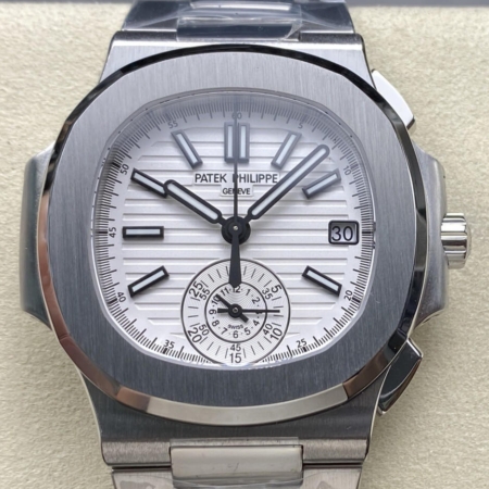 Fake Watch Patek Philippe 3K Factory Nautilus 5980 White Dial