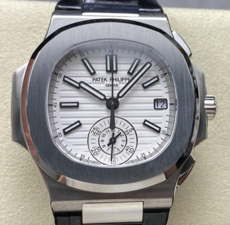 Fake Patek Philippe Watches 3K Factory Nautilus 5980 White Dial
