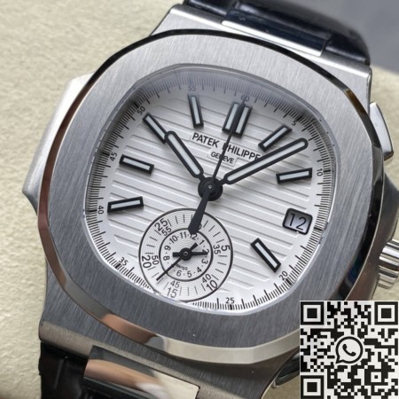 Fake Patek Philippe Watches 3K Factory Nautilus 5980 White Dial