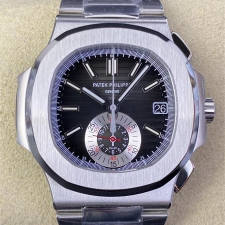 PPF Factory Replica Patek Philippe Watch Nautilus 5980/1A-014 Black Diall