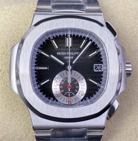 PPF Factory Replica Patek Philippe Watch Nautilus 5980/1A-014 Black Diall