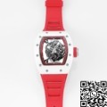 KV Factory Richard Mille 1:1 Replica RM055 V5 Red Rubber Strap