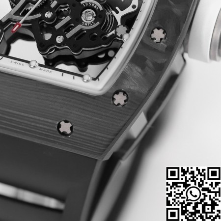 KV Factory Richard Mille Best Fake RM055 V5 White Dial Case2