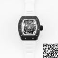 KV Factory Best Fake Richard Mille RM055 V5 White Rubber Strap