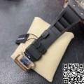 KV Factory Replica Richard Mille RM011 Red Dial Carbon Fiber Watch Case