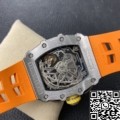 KV Factory Richard Mille Replicas RM011 Orange Rubber Strap