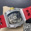KV Factory Super Clone Richard Mille RM011 Red Rubber Strap
