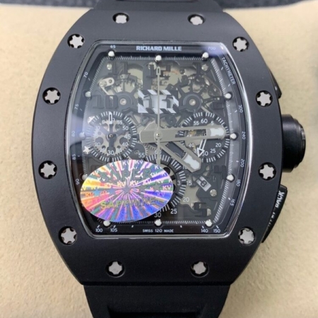 KV Factory Richard Mille Super Clone RM011 Black Ceramic Case