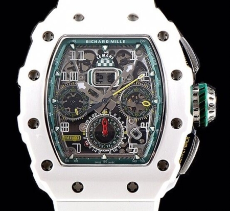 KV Factory Richard Mille Super Clone RM011 White Ceramic Case