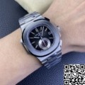 PPF Factory Replica Patek Philippe Watch Nautilus 5980/1A-014 Black Diall