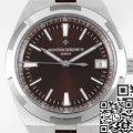 PPF Factory Fake Vacheron Constantin Watch Overseas 4500V Brown Rubber Strap