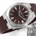 PPF Factory Fake Vacheron Constantin Watch Overseas 4500V Brown Rubber Strap