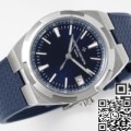 PPF Factory  Fake Vacheron Constantin Overseas 4500V Blue Rubber Strap