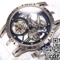 BBR Factory Roger Dubuis Replica Excalibur Spider RDDBEX0479 Tourbillon Blue Dial