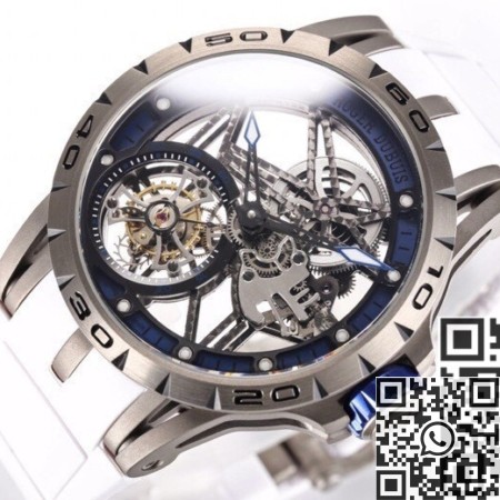 BBR Factory Roger Dubuis Replica Excalibur Spider RDDBEX0479 Tourbillon Blue Dial