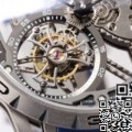 BBR Factory Fake Roger Dubuis Excalibur Spider RDDBEX0479 Tourbillon Blue Rubber Strap