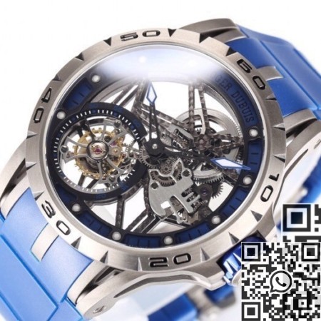 BBR Factory Replica Roger Dubuis Excalibur Spider RDDBEX0479 Tourbillon Titanium Case