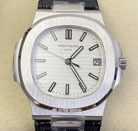 PPF Factory Patek Philippe Nautilus Replicas 5711 White Dial Belt Model