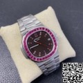 PPF Custom Patek Philippe Replica Nautilus 5711 Red Diamond Gemstone Watch