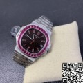 PPF Custom Patek Philippe Replica Nautilus 5711 Red Diamond Gemstone Watch
