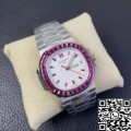 PPF Custom Fake Patek Philippe Watch Nautilus 5711 Red Diamond White Dial Watch