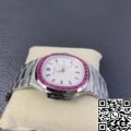 PPF Custom Fake Patek Philippe Watch Nautilus 5711 Red Diamond White Dial Watch