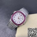 PPF Custom Fake Patek Philippe Watch Nautilus 5711 Red Diamond White Dial Watch