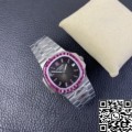 PPF Custom Patek Philippe Replica Watches Nautilus 5711 Red Diamond Black Dial Watch