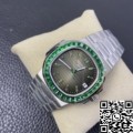 PPF Custom Patek Philippe Nautilus Replica 5711 Emerald Diamond Green Dial Watch