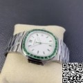 PPF Custom Replica Patek Philippe Nautilus 5711 Emerald Diamond White Dial Watch