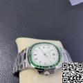 PPF Custom Replica Patek Philippe Nautilus 5711 Emerald Diamond White Dial Watch