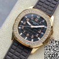 PPF Factory Patek Philippe Replica Watch Aquanaut 5068R-001 Women's Rose Gold Diamond Watch