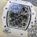 KU Factory Richard Mille Best Fake RM011-03 White Dial