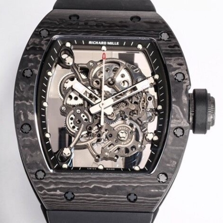 BBR Factory Richard Mille RM055 Fake Black Carbon Fiber Case