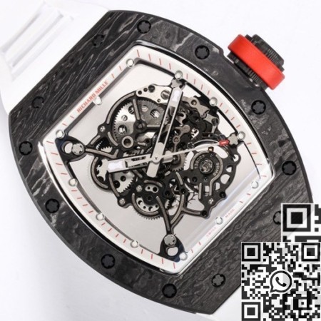 BBR Factory Richard Mille 1:1 Replica RM055 White Rubber Strap