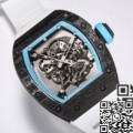 BBR Factory Replica Richard Mille RM055 Blue Dial White Rubber Strap