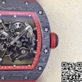 KU Factory Richard Mille Replica For Sale RM055 Red Rubber Strap