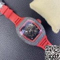 KU Factory Richard Mille Replica For Sale RM055 Red Rubber Strap