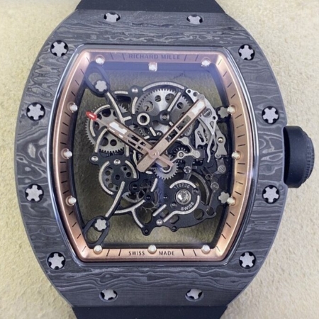KU Factory Richard Mille Best Replica RM055 Rose Gold Dial