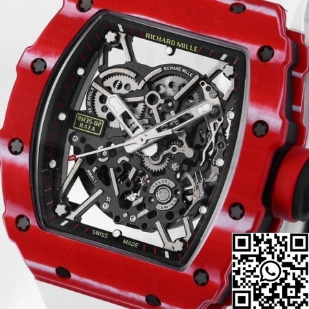 BBR Factory Richard Replica Mille RM35-02 White Strap Carbon Fiber