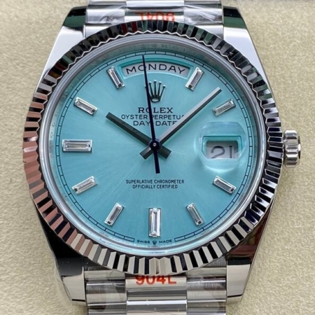 ARF Factory Rolex Day Date M228236-0006 Lce Blue Replica
